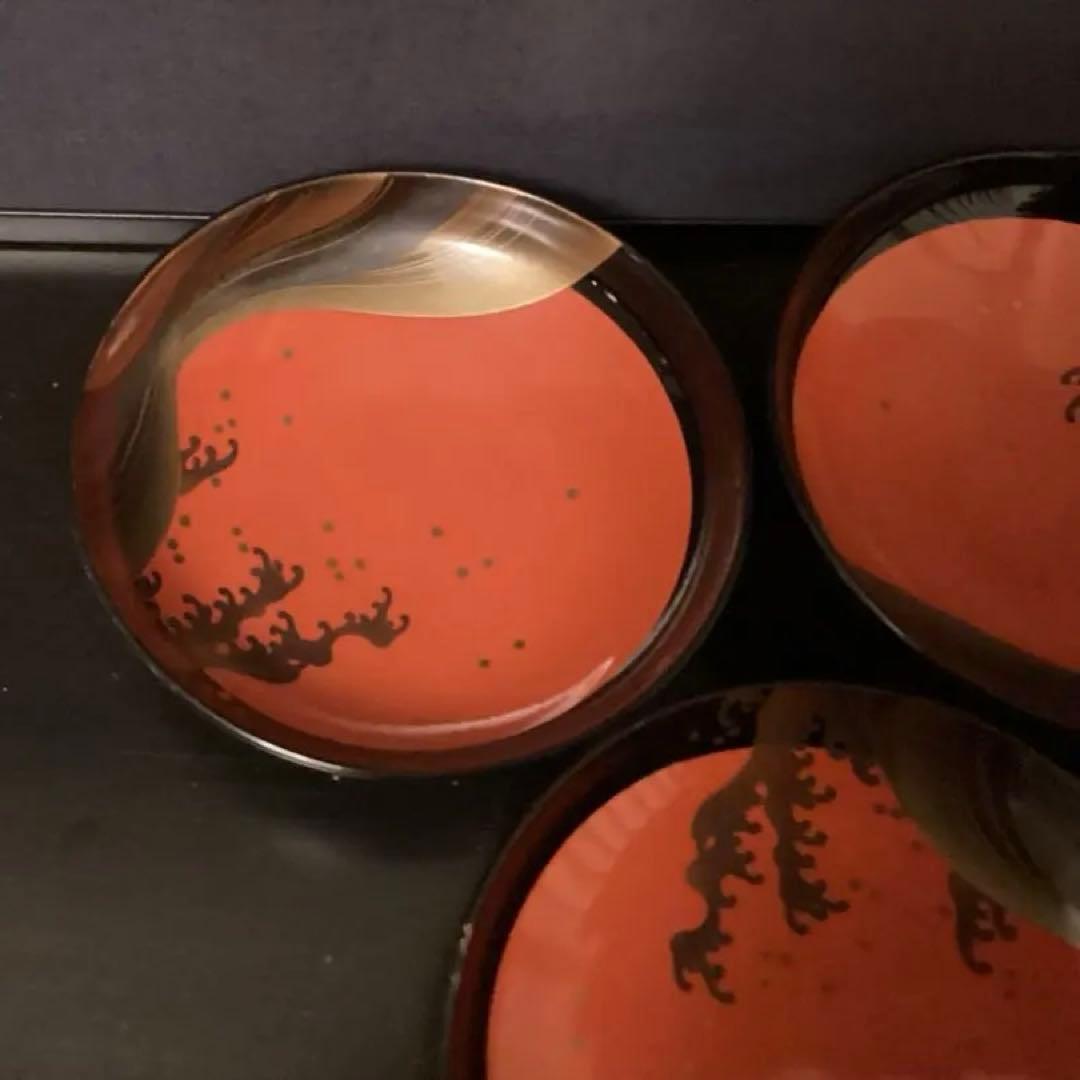 9客　木箱　懐石道具 吸物椀　50~60年前　工芸品 茶懐石　お椀　祇園　一力亭