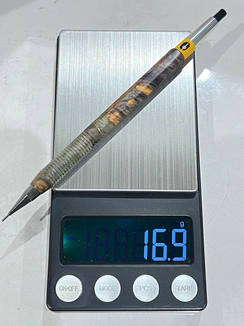 ほや　pg5用木軸のみ　スタビライズドウッド+8角軸