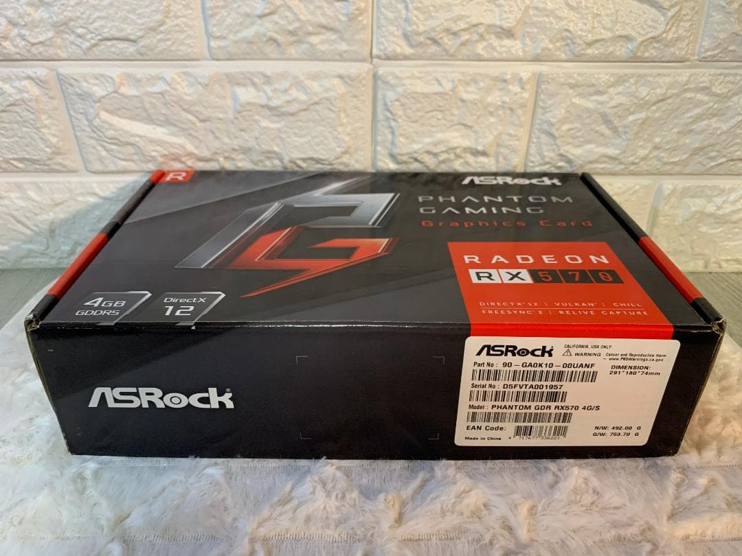 グラフィックボード・グラボ・ビデオカード ASRock Radeon RX570 PHANTOM GAMING