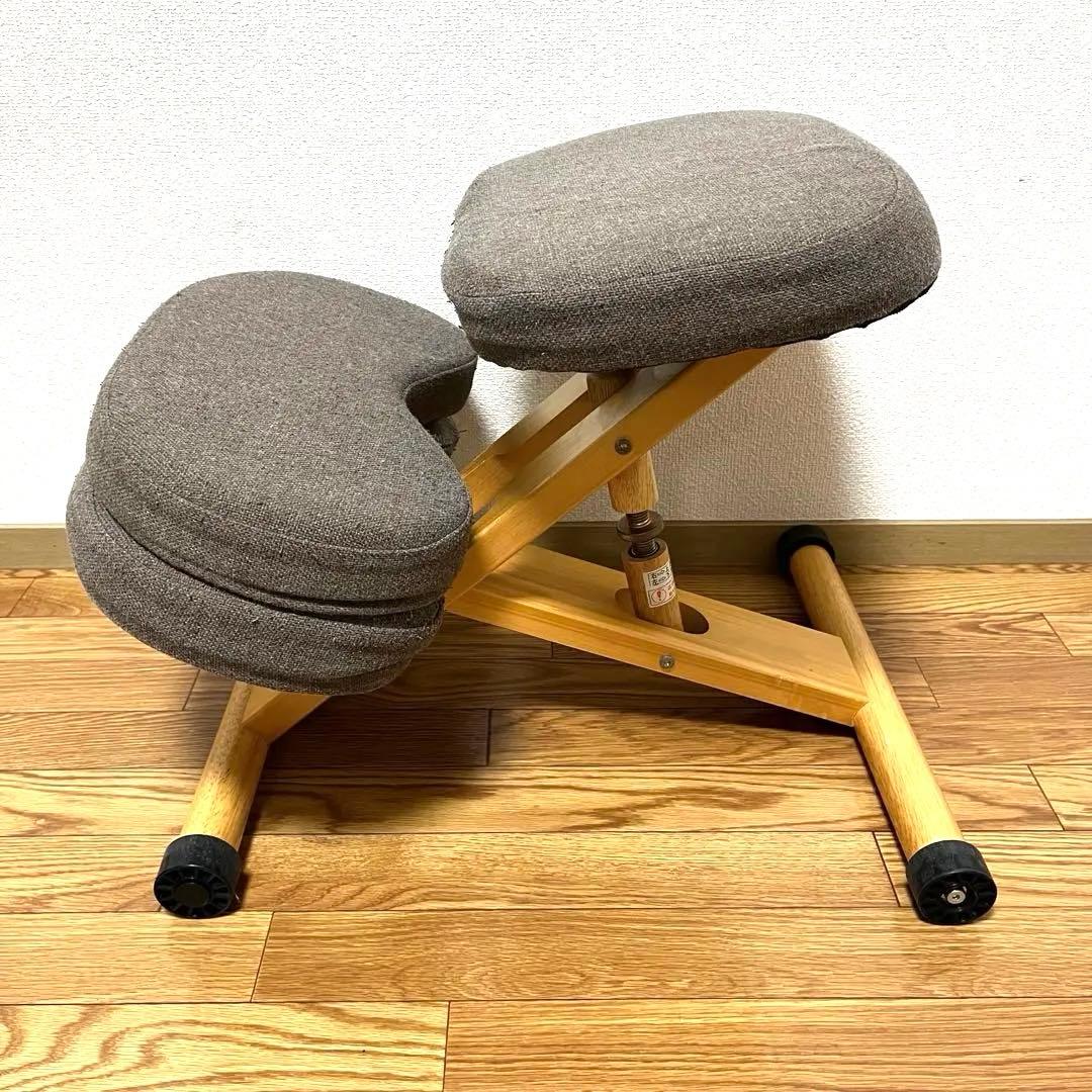 美品 宮武製作所 プロポーションチェア バランスチェア 補助クッション付き