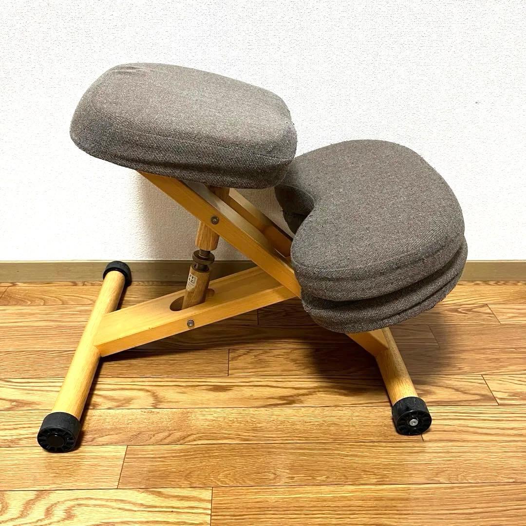 美品 宮武製作所 プロポーションチェア バランスチェア 補助クッション付き