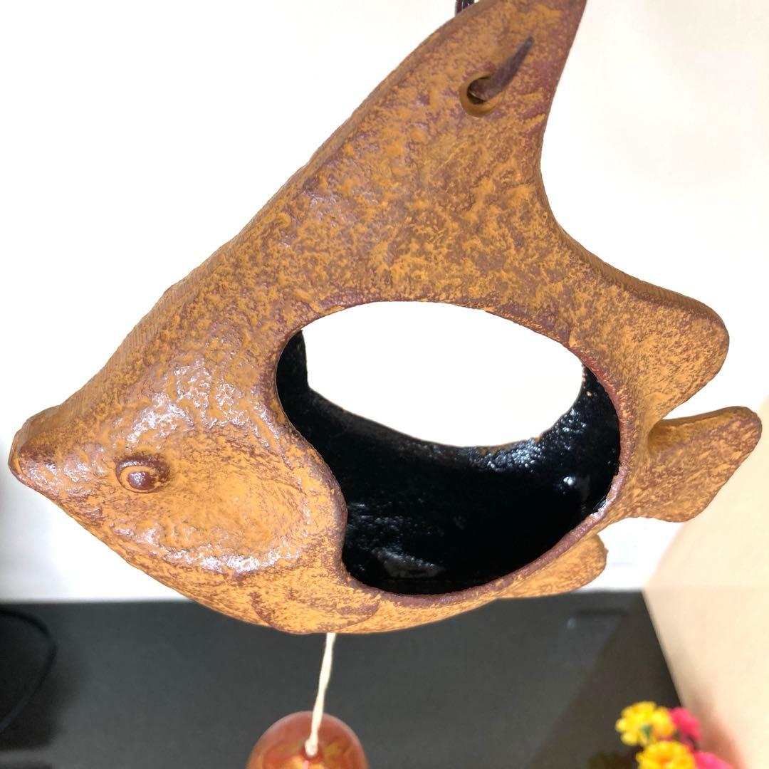 南部鉄器　風鈴　花瓶風鈴　エンゼルフィッシュ　こずかた工芸