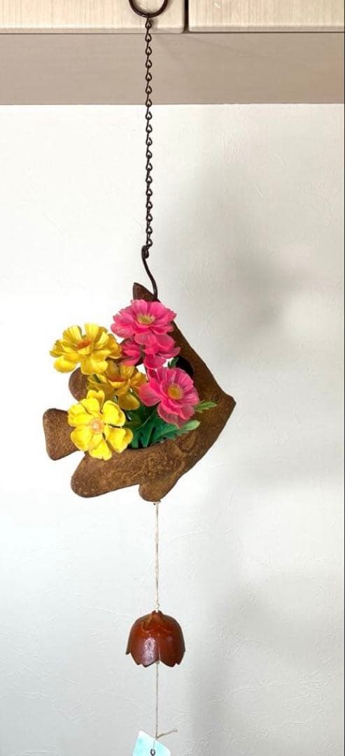 南部鉄器　風鈴　花瓶風鈴　エンゼルフィッシュ　こずかた工芸