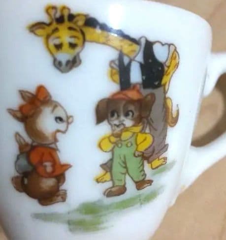 陶器製 ミニチュア ティーセット