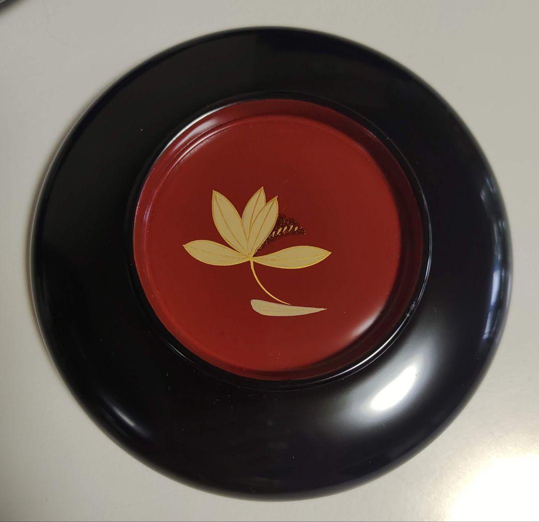 木製　五君子蒔絵　御飯器　5客セット