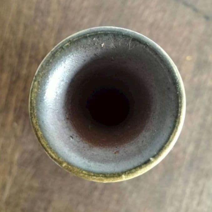 備前一輪花入　備前焼　陶器　焼物　陶芸　木箱入り　成昭造