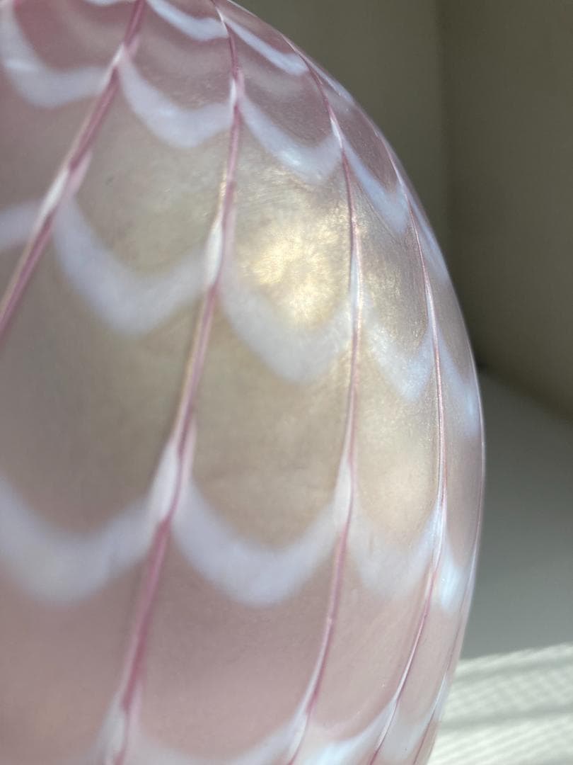 ヴィンテージ　コスタボダBertil Vallien ガラス　花瓶　ピンク