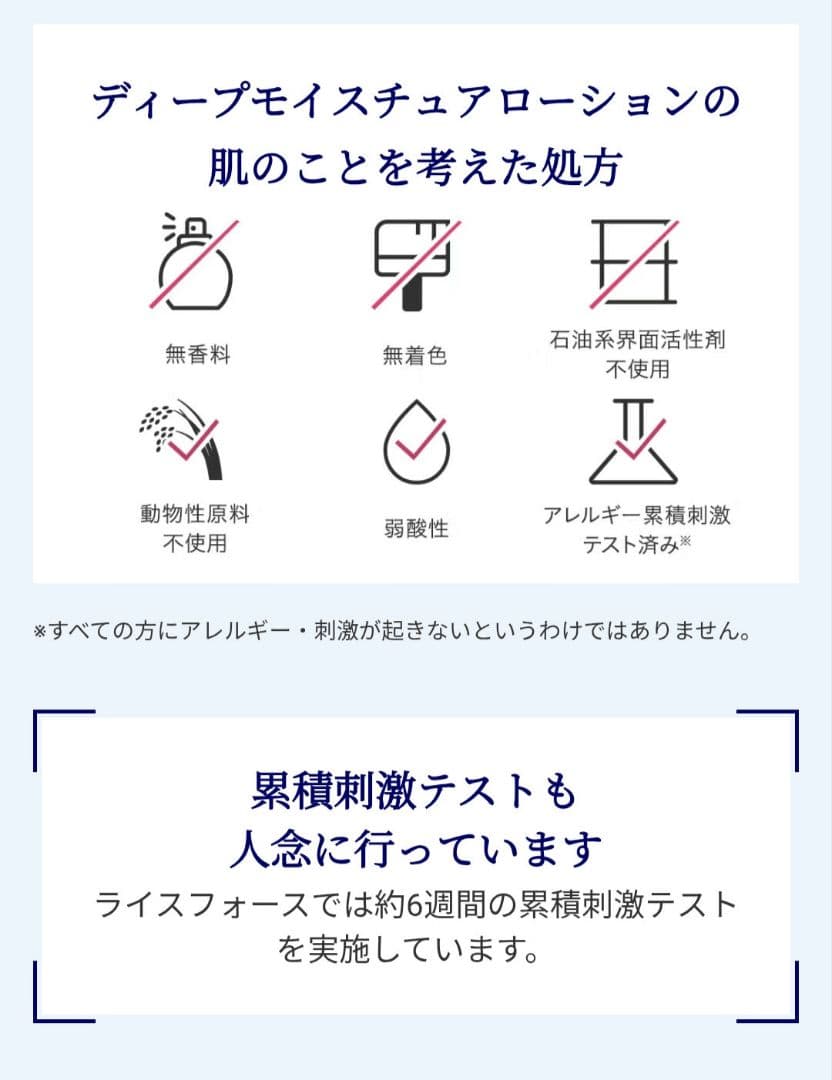ライスフォース　riceforce　ディープモイスチュア ローション　薬用 保湿
