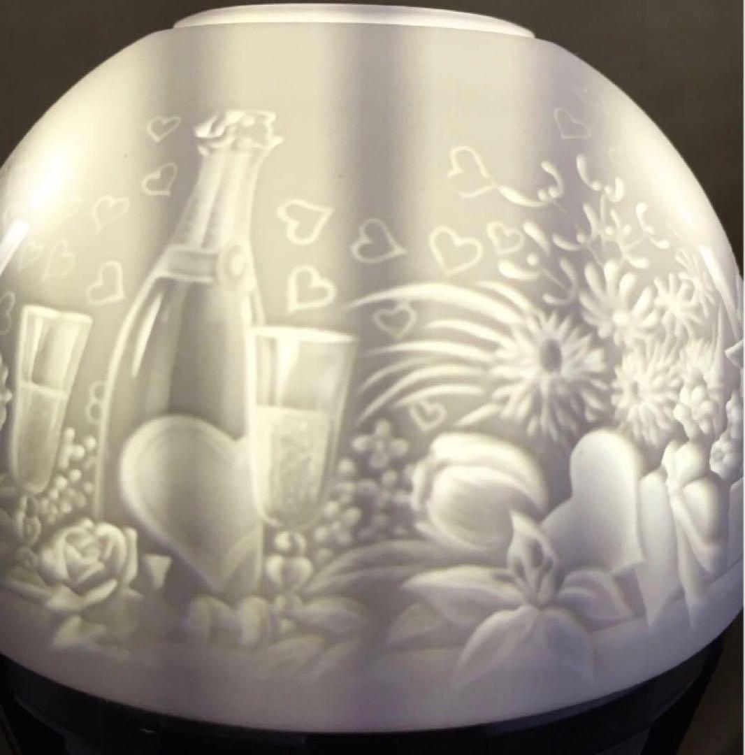 値下げlimogesフランス製￼磁器￼の天使ランプキャンドル付き￼ 美品レア物￼