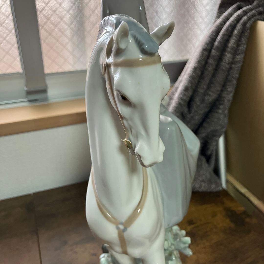 LLADRO リヤドロ 白い馬の少女 フュギリン 置物