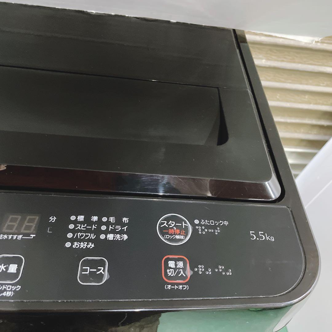 ★送料込み★2024年製5.5kg洗濯機 説明書付きRORO ブラック