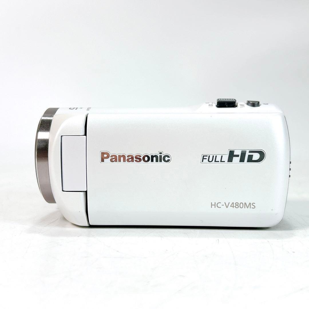 Panasonic HC-V480MS フルHDビデオカメラ ホワイト 現状品