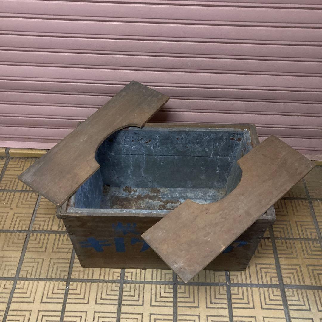 特製 アイスケーキ 木箱 戦前 昭和初期 道具箱 希少 収納　当時物　昭和レトロ