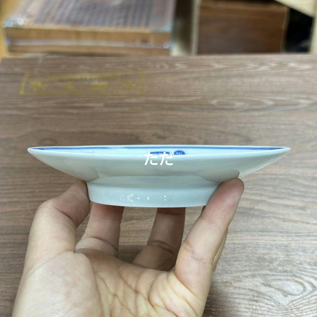 景徳鎮 青花磁胡蝶三才蓋碗 茶碗 煎茶器 茶道具 新品未使用