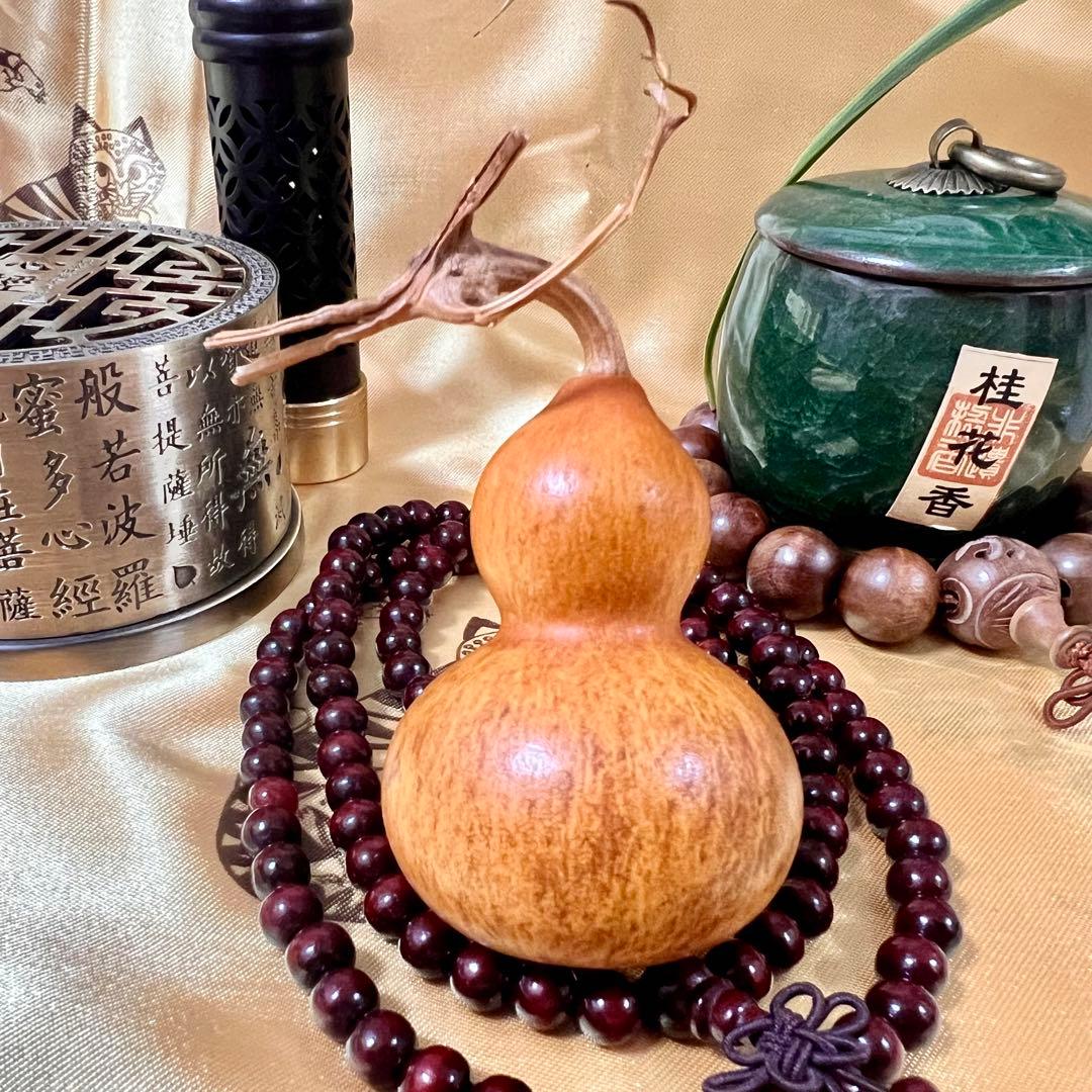 瓢箪飾り 瓢箪 龍の頭付 茶道具 ひょうたん 縁起物 開運 置物 葫蘆 手作り