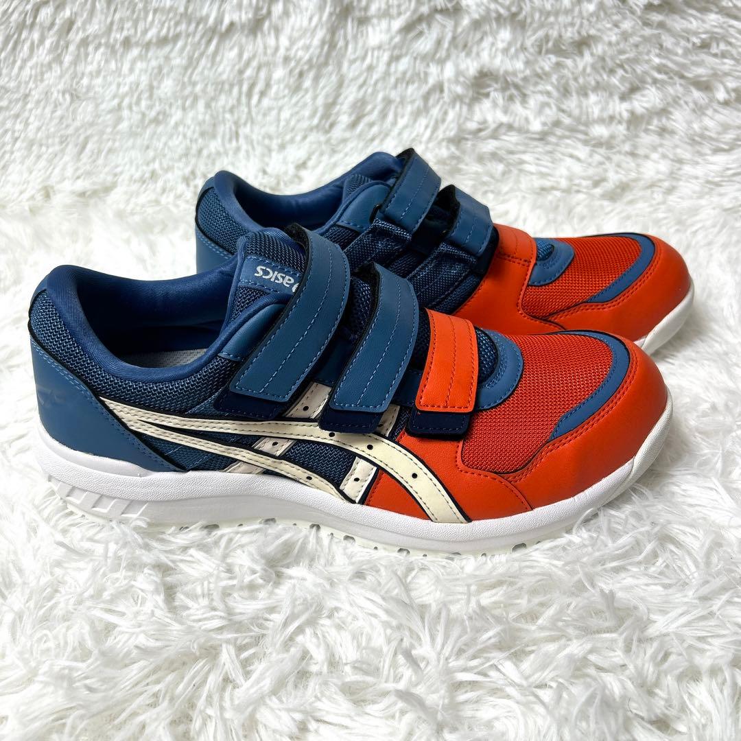 【新品・未使用品】asics 安全靴 限定色 オレンジ×ネイビー