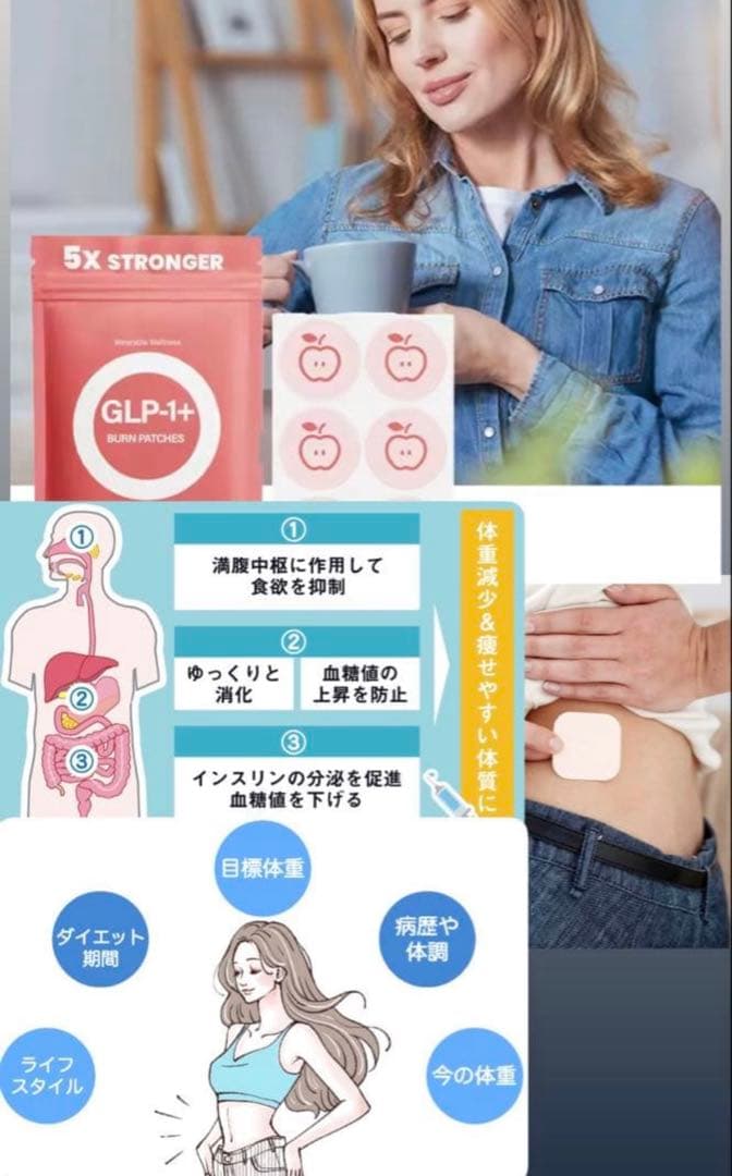 ALOHA　ダイエットパッチ×3袋、飲む白玉グルタチオン×2袋