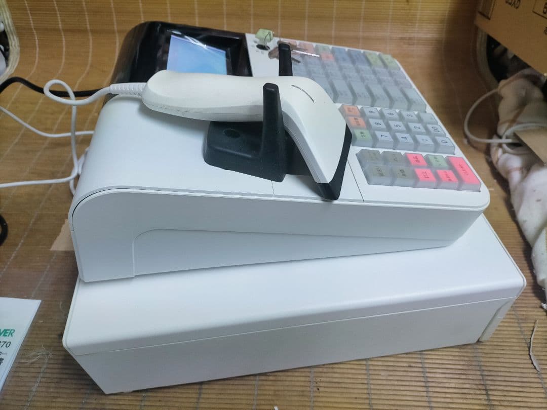 クローバーレジスター JET-670スキャナ付き　PC連携送料込　800903