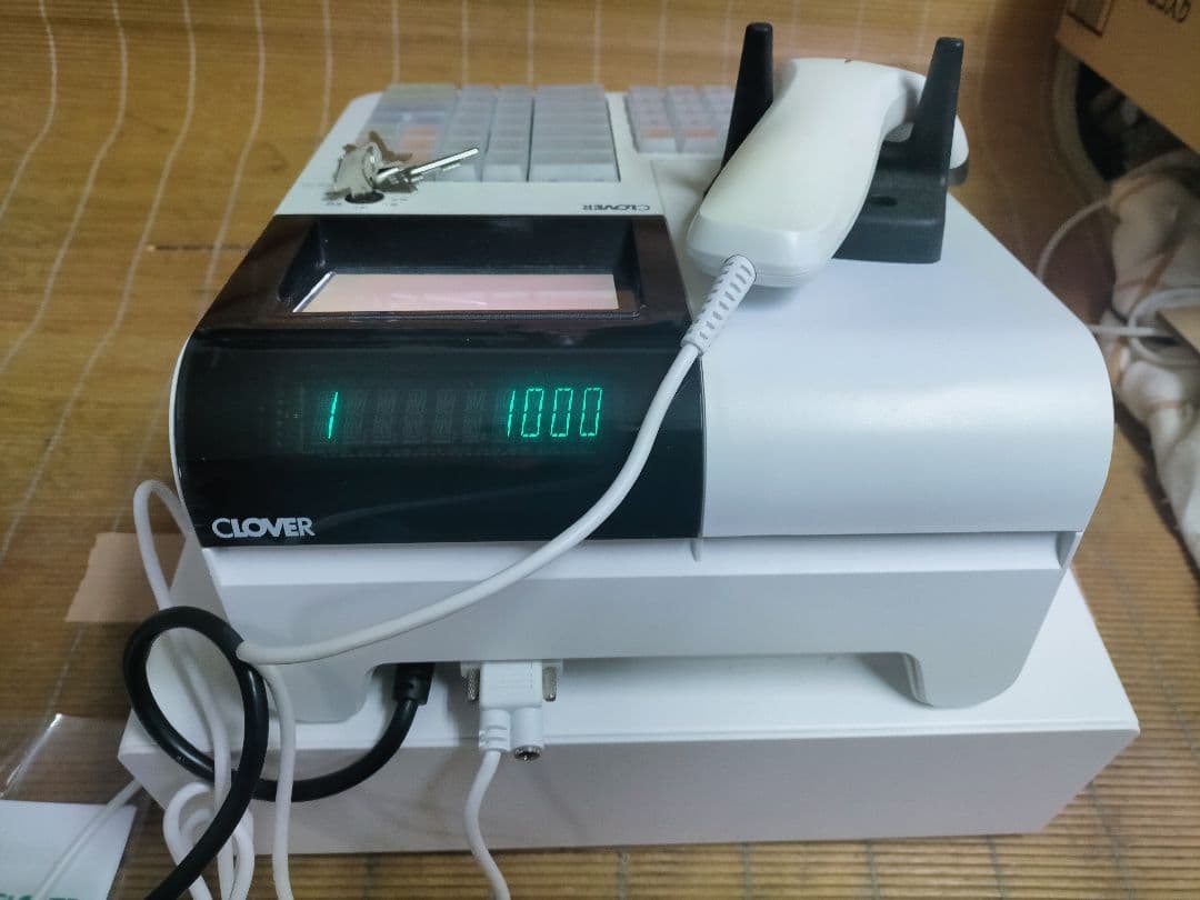 クローバーレジスター JET-670スキャナ付き　PC連携送料込　800903