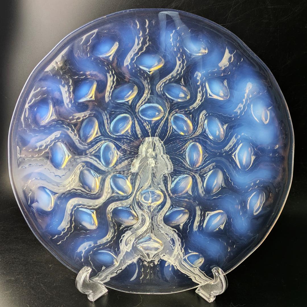 ルネ・ラリック 1935年 Bulbes オパルセント大皿 R.LALIQUE
