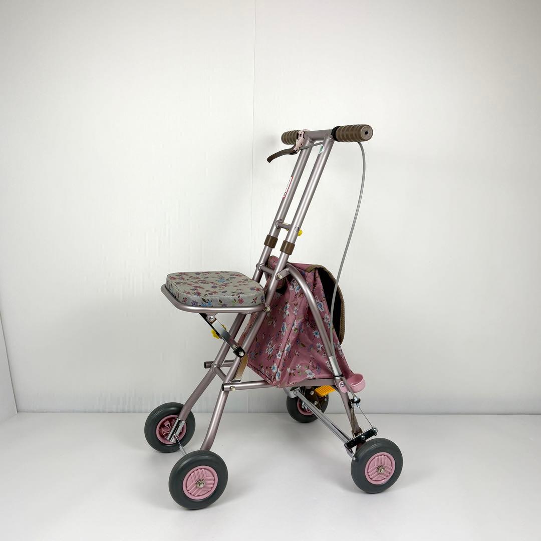 【美品】幸和製作所　シルバーカー　プチカ SICP01　フラワー