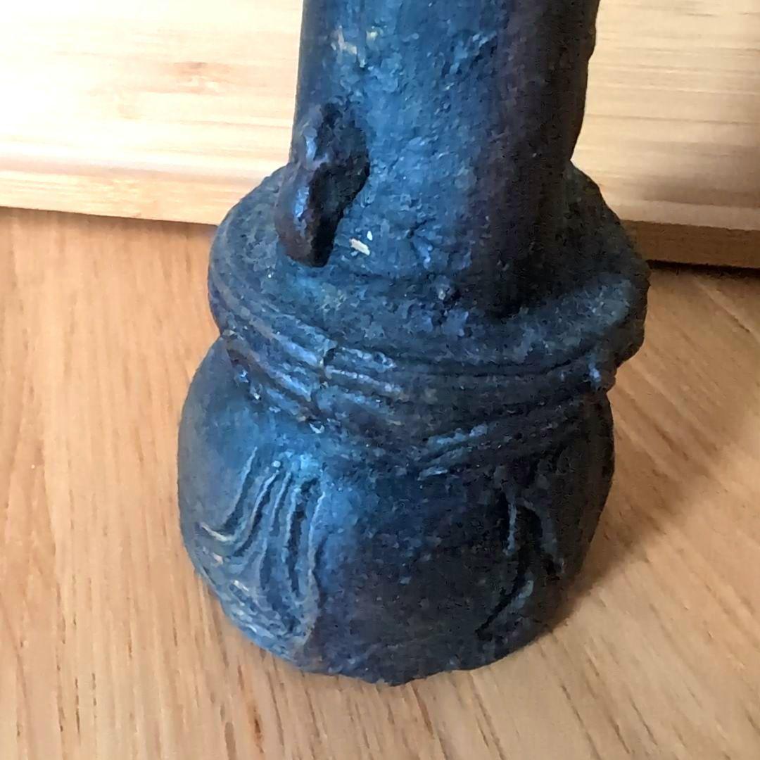 仏像型呼び鈴 青銅 ブロンズ 約30cm