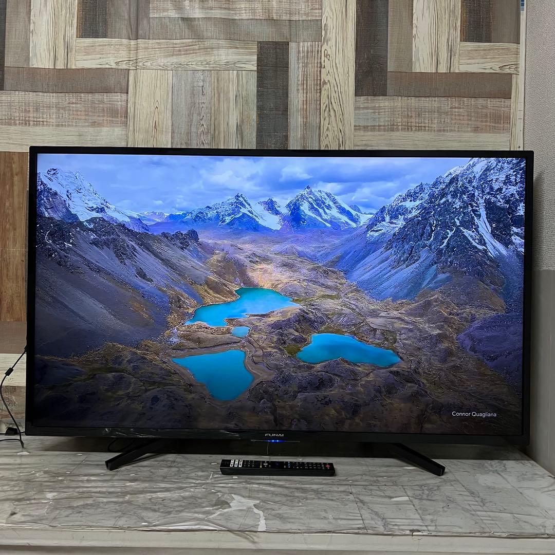 全国送料込❣️フナイ49型液晶テレビ4K チューナー内蔵アンドロイド テレビ