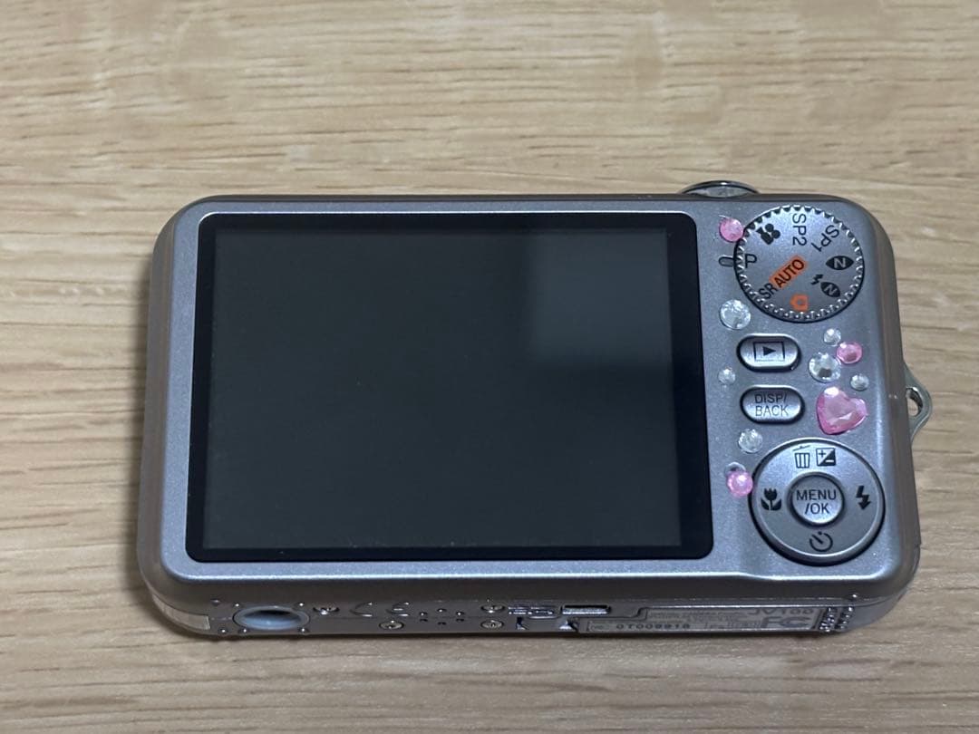 Fujifilm FinePix JV100 1220万画素 シルバー デコ済み