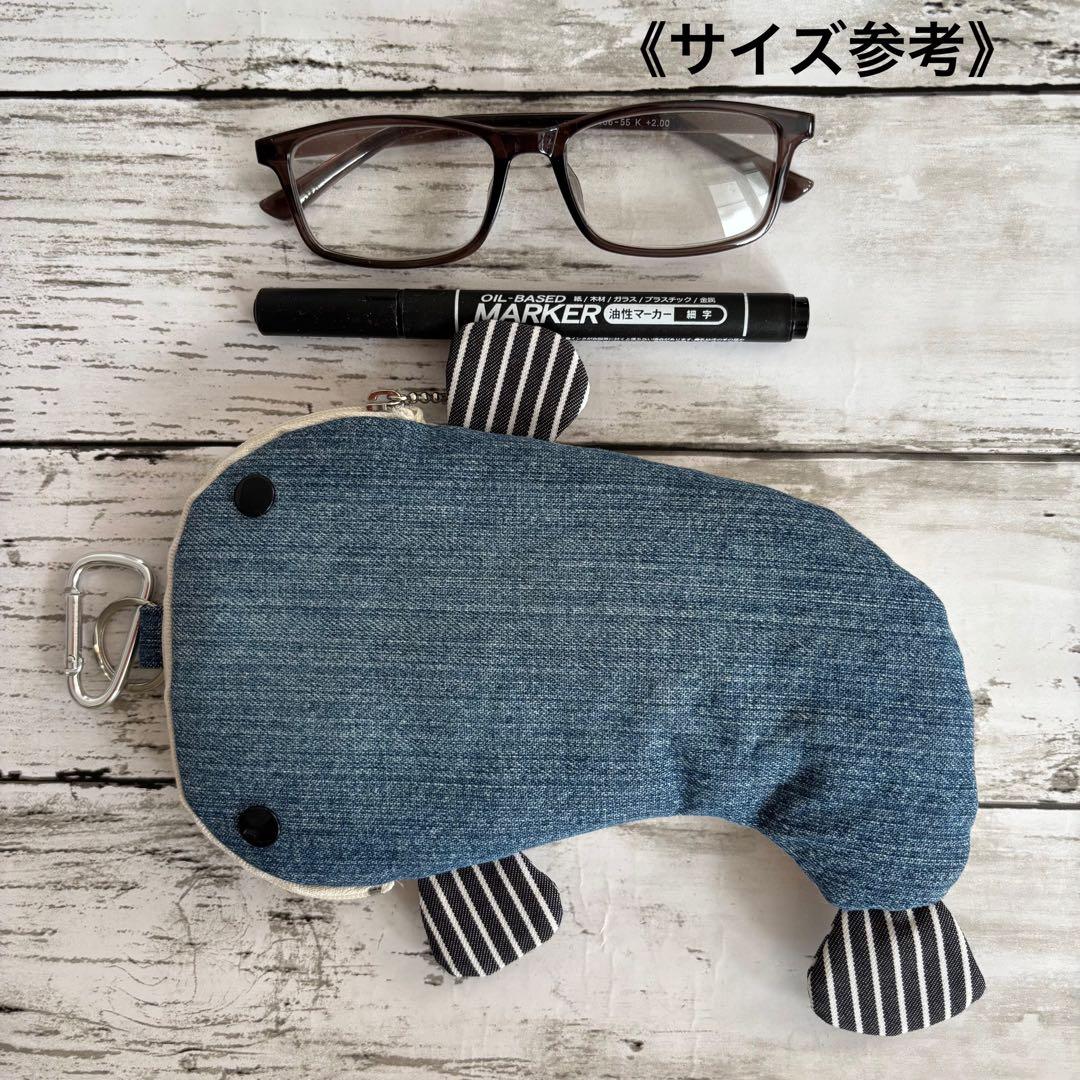 15.ナマズポーチ☆迷彩柄☆ハンドメイド☆メガネケース・ペンケース