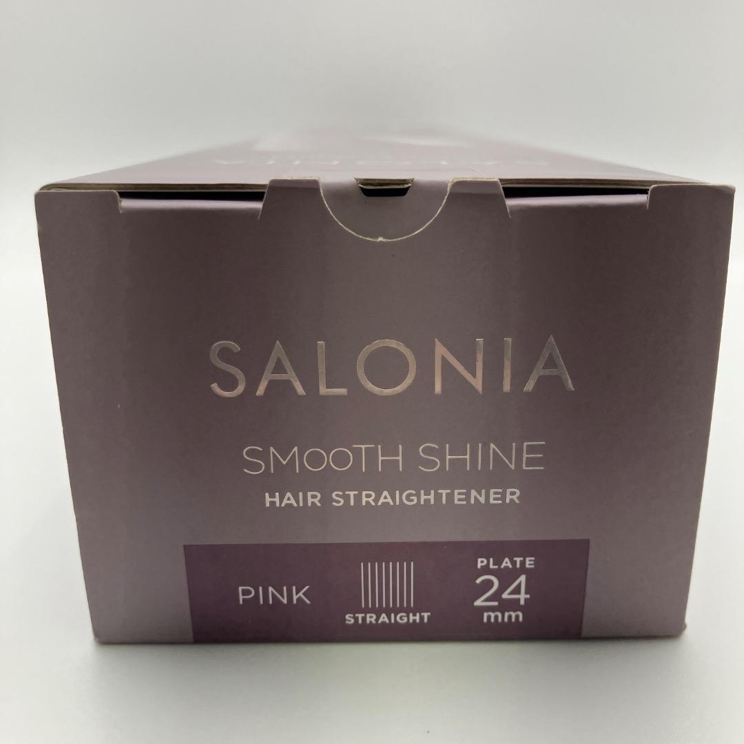 未使用品 サロニア スムースシャイン ヘアストレートナー 24mm ピンク