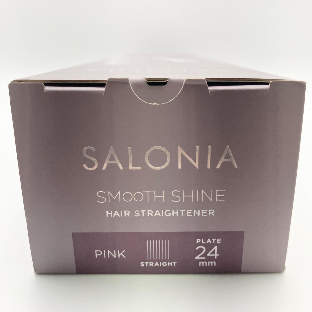 未使用品 サロニア スムースシャイン ヘアストレートナー 24mm ピンク