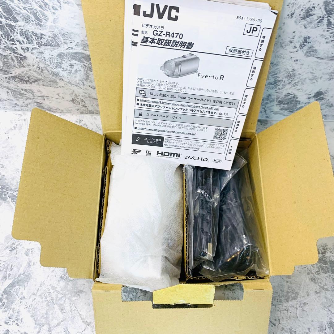 VictorJVC ビデオカメラ EverioR GZ-R470 ホワイト