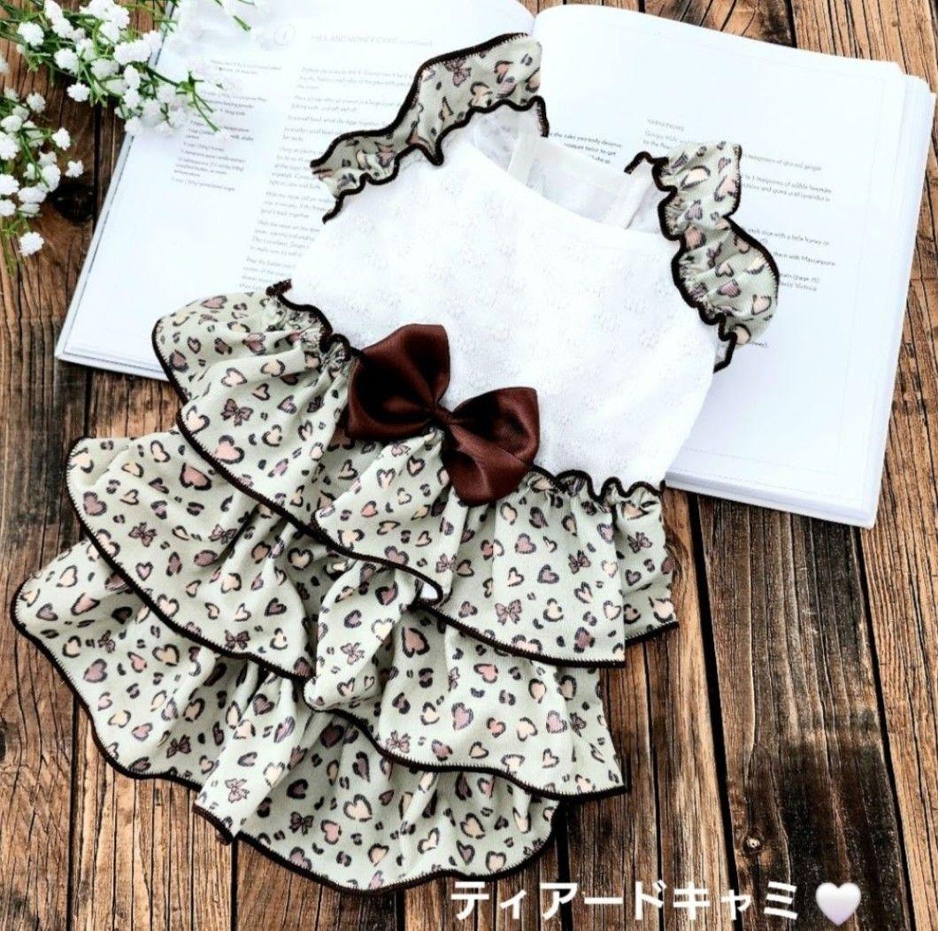 ゆりや様❤Heart Leopard ♡ハンドメイド犬服♡オーダー