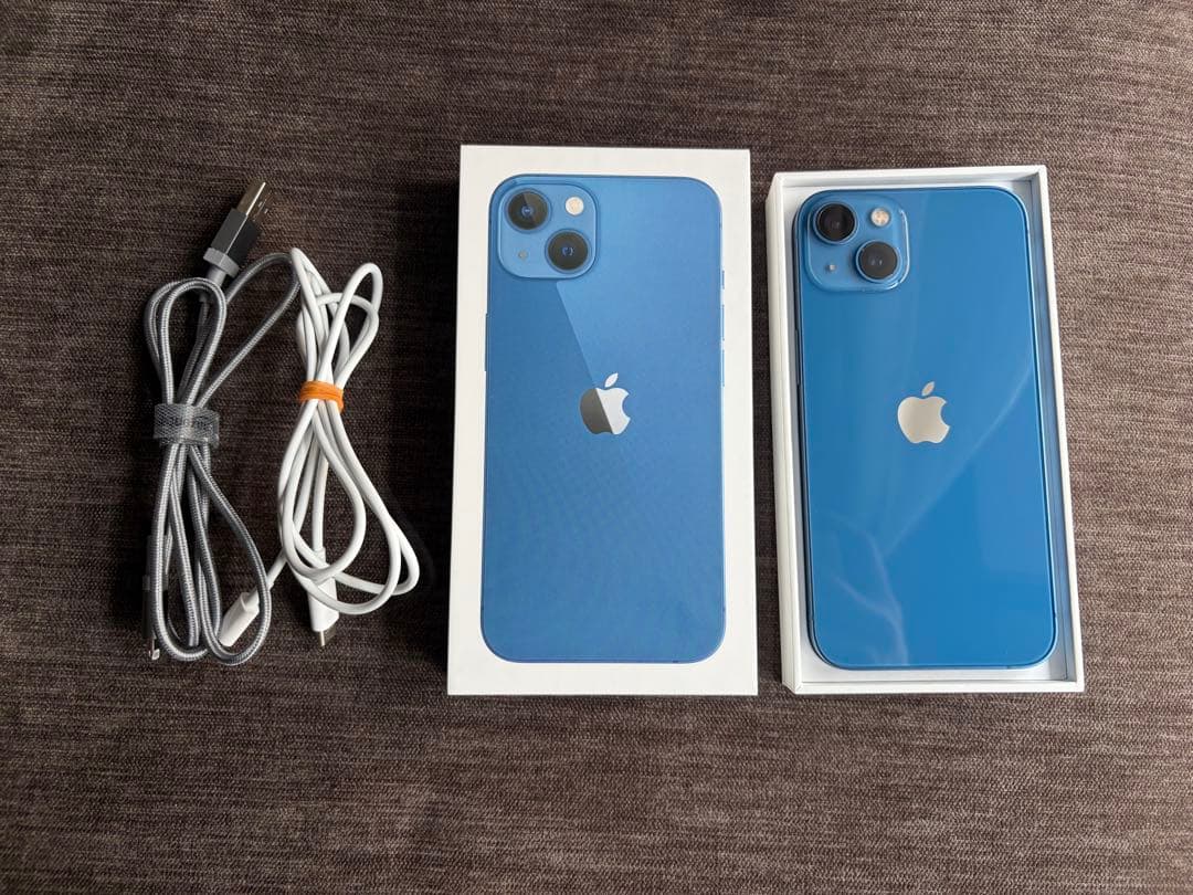 【美品】iPhone13 128GBブルー 本体 Apple