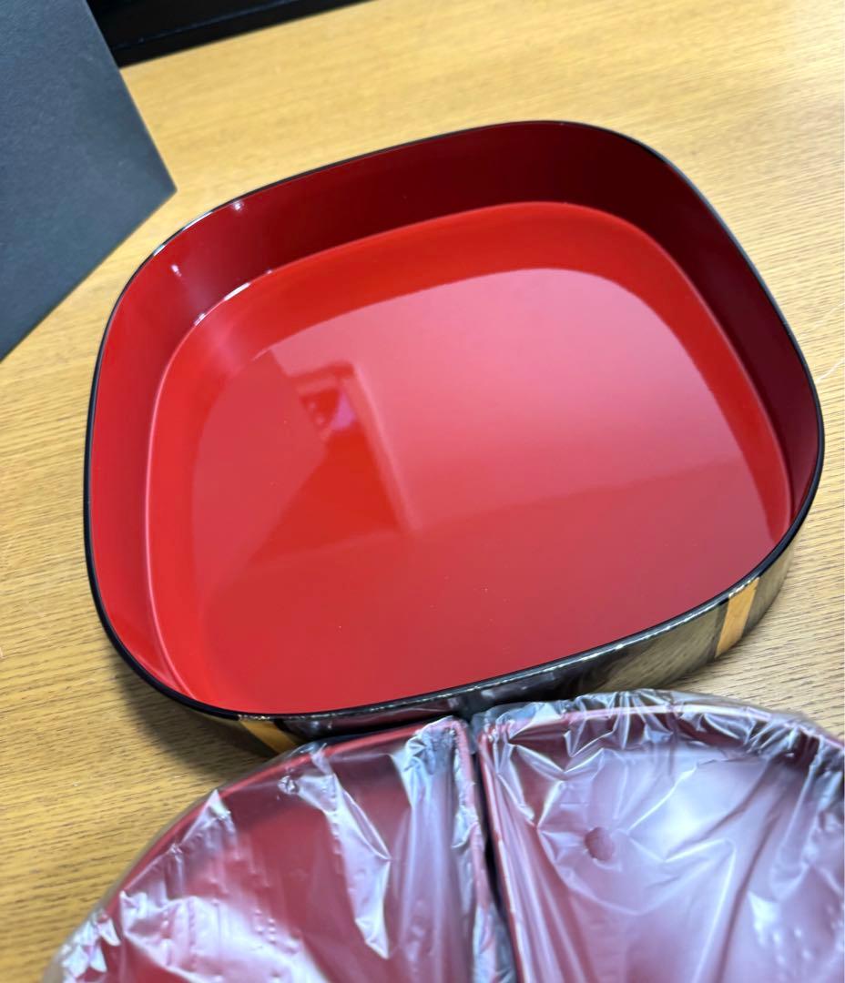 金沢金箔　箔一　古代箔　多目的重箱　未使用品　共箱