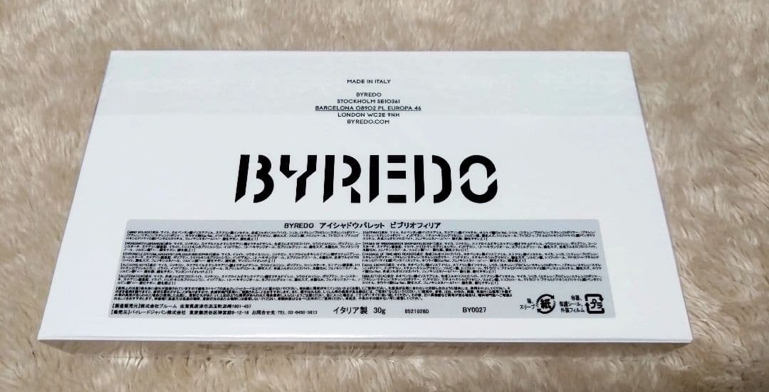 新品 未開封 BYREDO バイレード ビブリオフィリア アイシャドウパレット