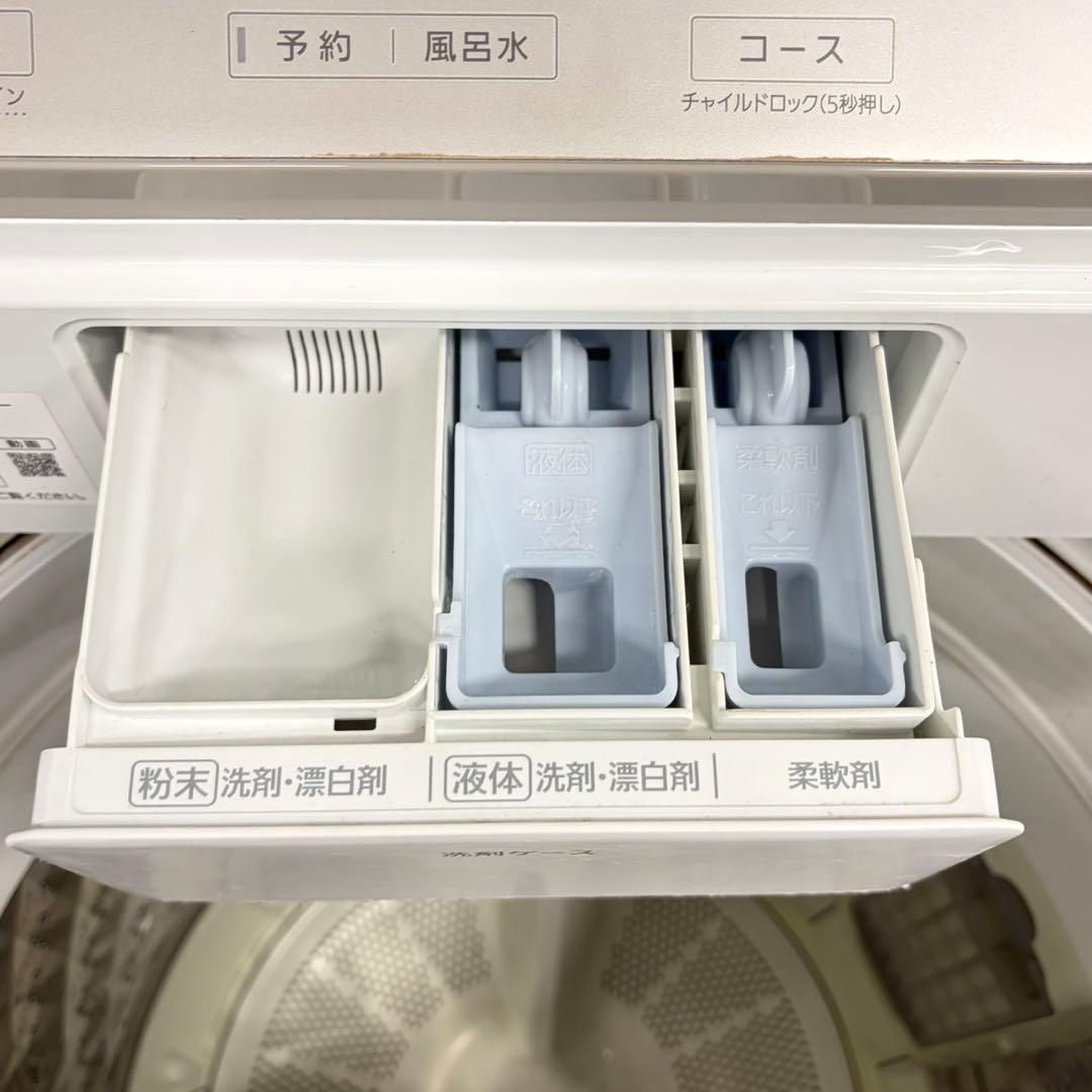 865 関東配送　家庭向け　パナソニック　エコナビ　インバーター　洗濯機　10㌔