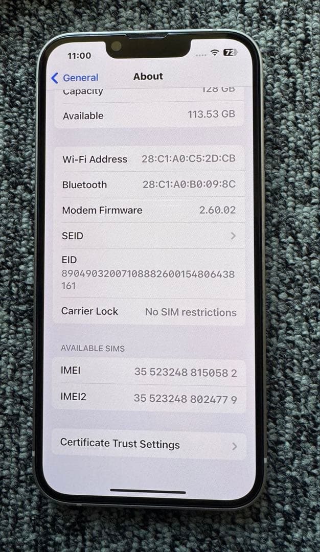 Apple iPhone 14 ホワイト 128Gb