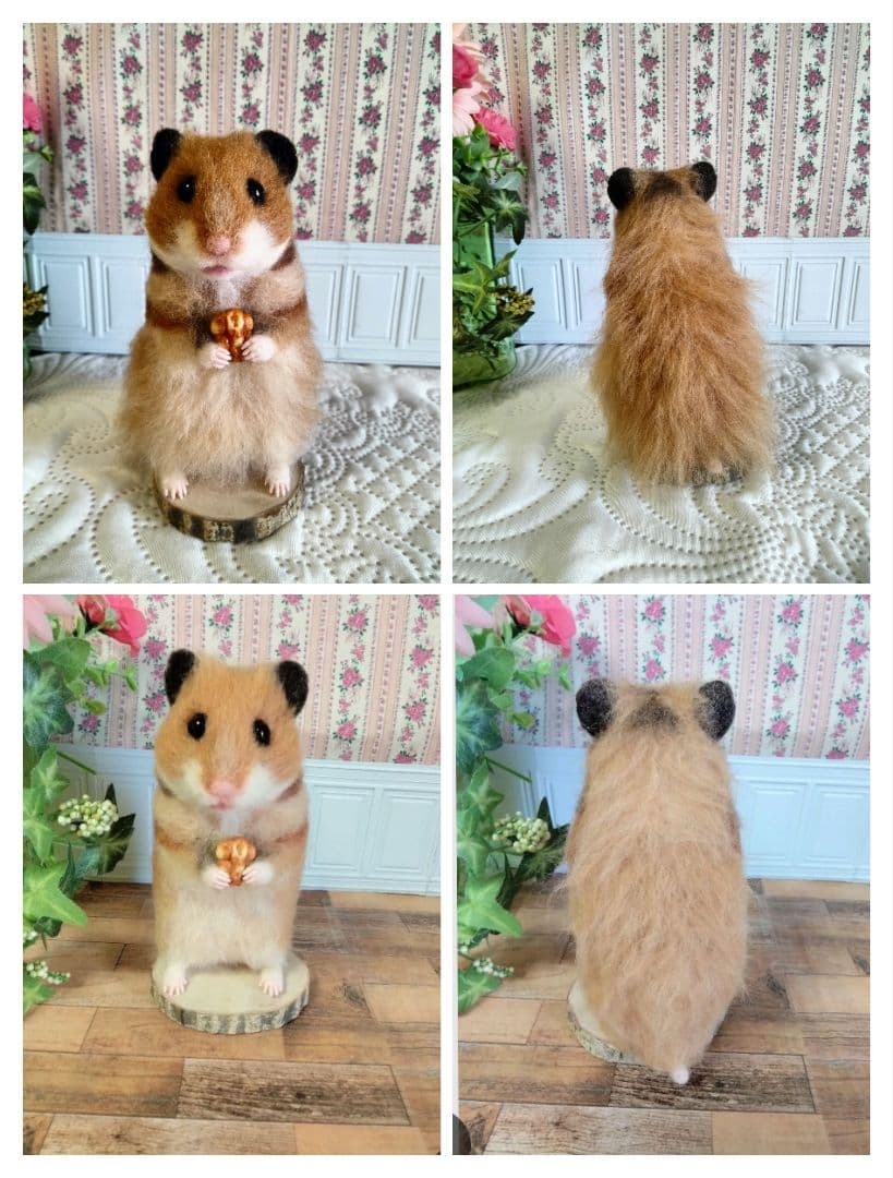 ゴールデンハムスター　羊毛フェルト