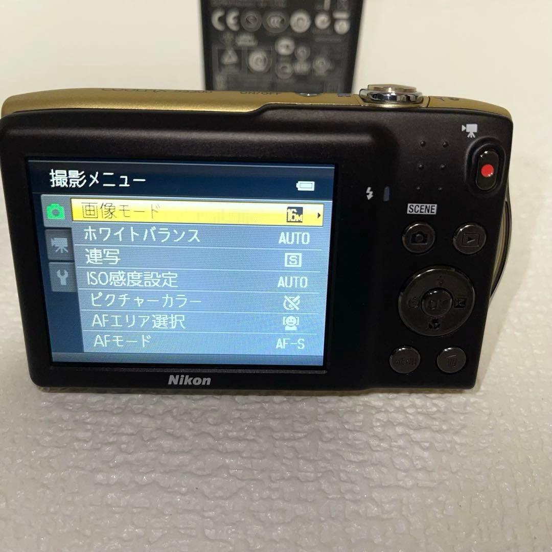 Nikon COOLPIX S3300 コンパクトデジタルカメラ ゴールド