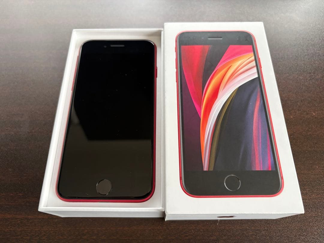 iPhone SE2 64GB レッド 箱付き SIMロックあり【中古】
