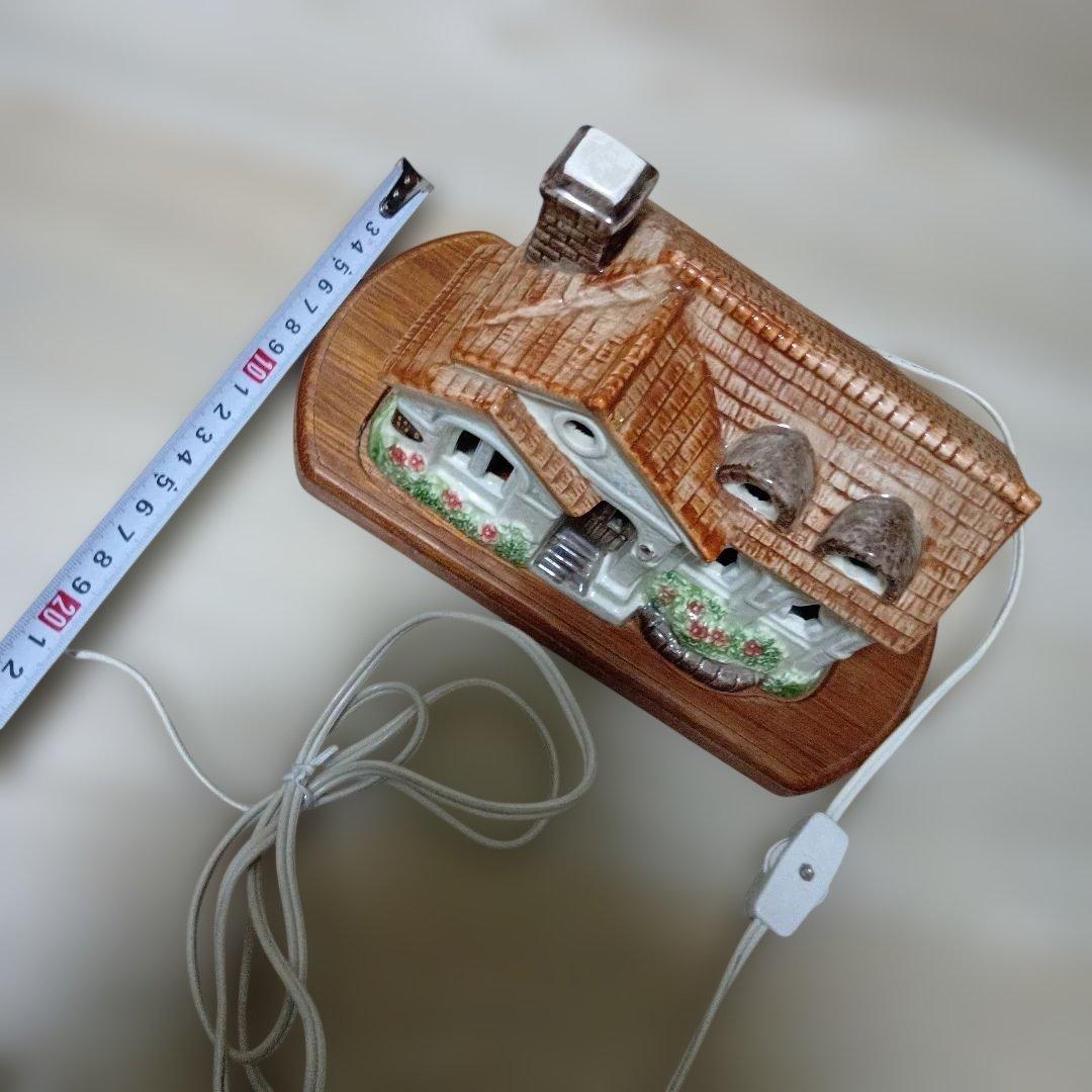 加藤工芸　カトウコウゲイ　電飾オルゴール　陶器ハウス