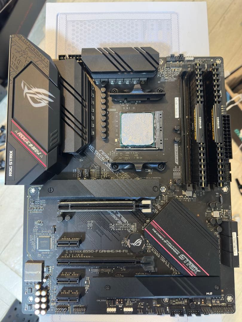 メル　自作PC マザーボード、CPU、水冷クーラー、PCケース　セット