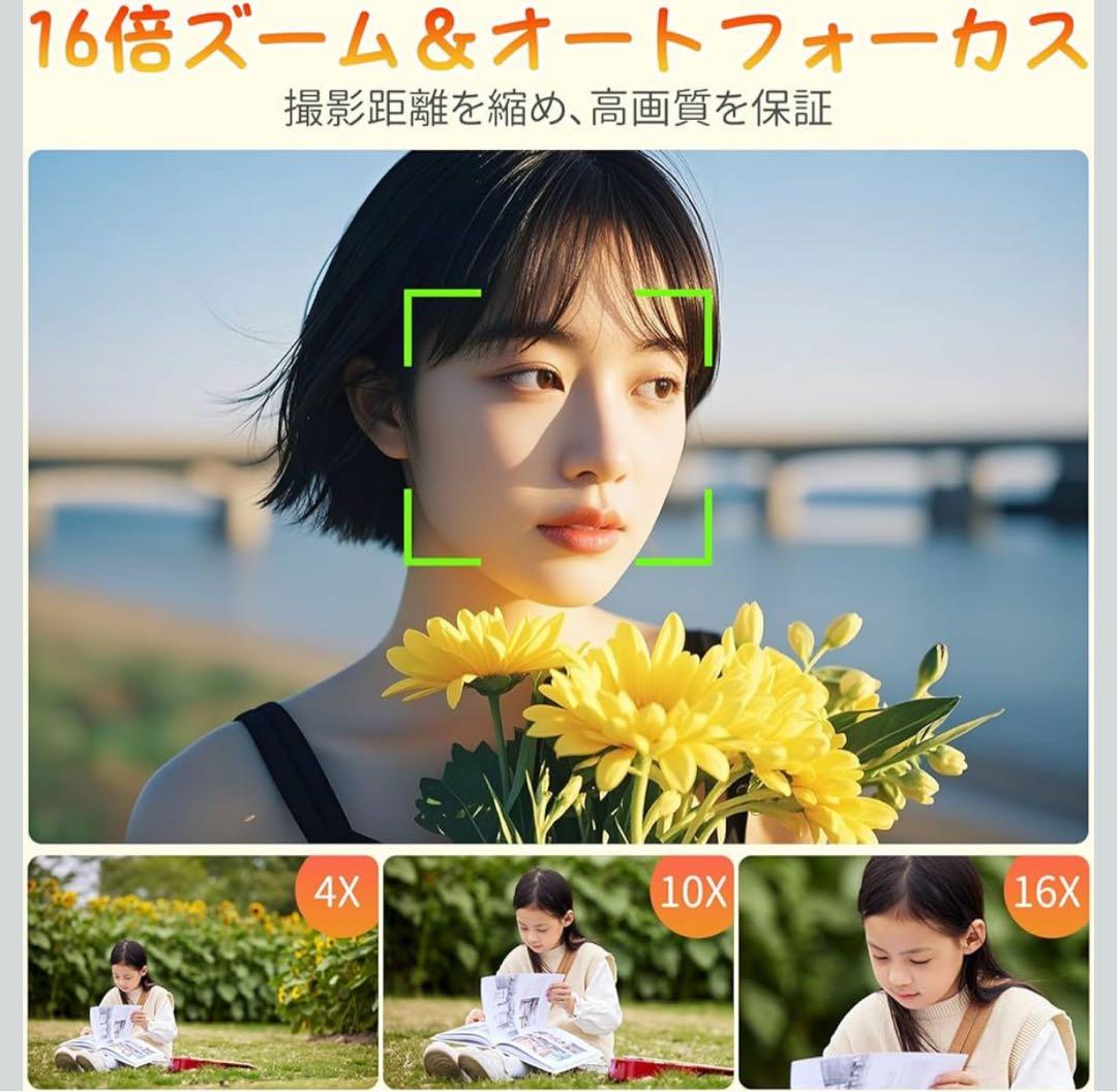 5K ULTRA HD 72.0 MEGA PIXELS デジタルカメラホワイト