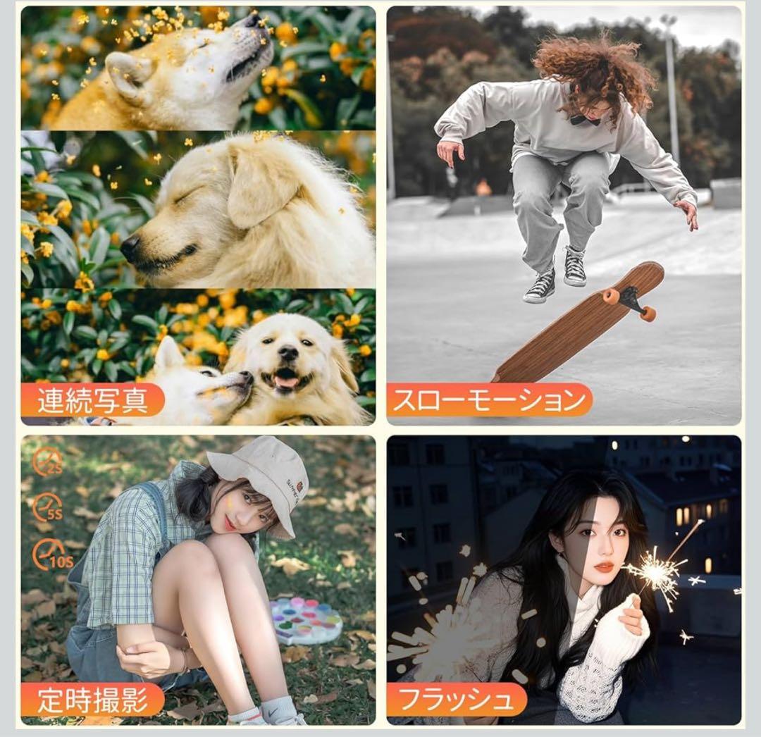5K ULTRA HD 72.0 MEGA PIXELS デジタルカメラホワイト