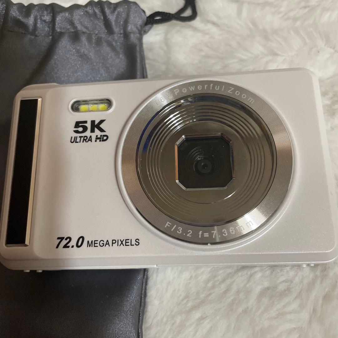 5K ULTRA HD 72.0 MEGA PIXELS デジタルカメラホワイト