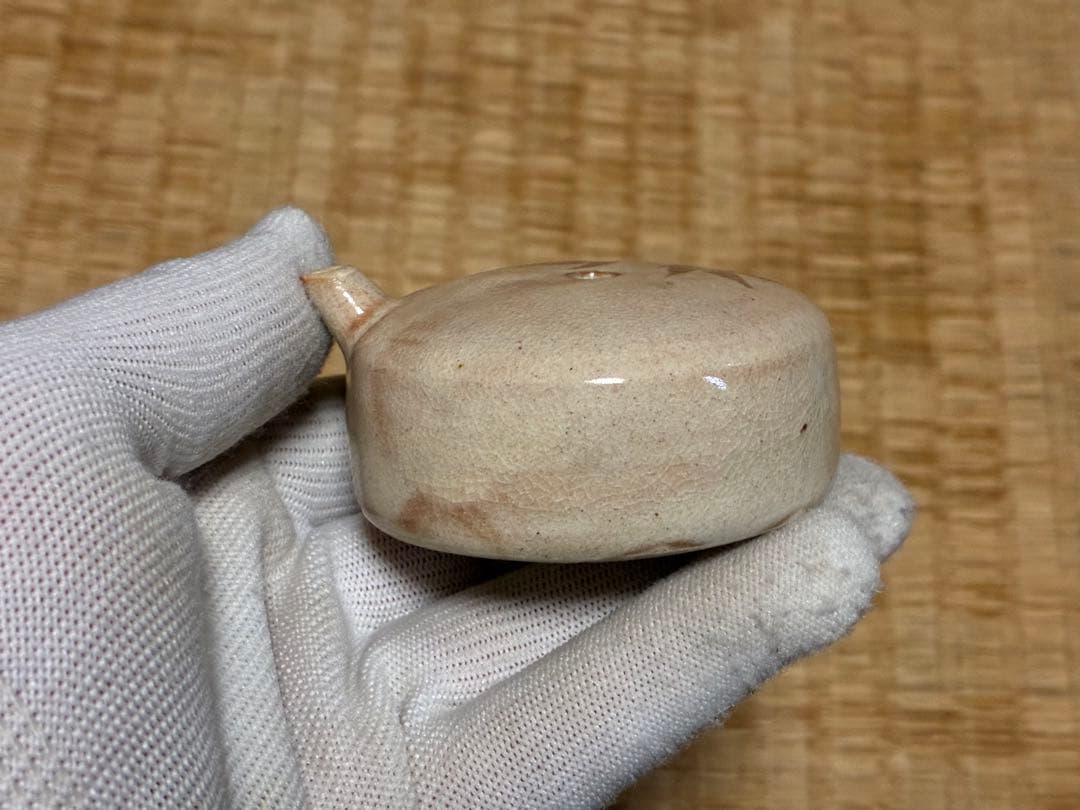 茶道具 陶器 水滴 と 高岡銅器 茄子 水滴 共箱 三点 まとめて