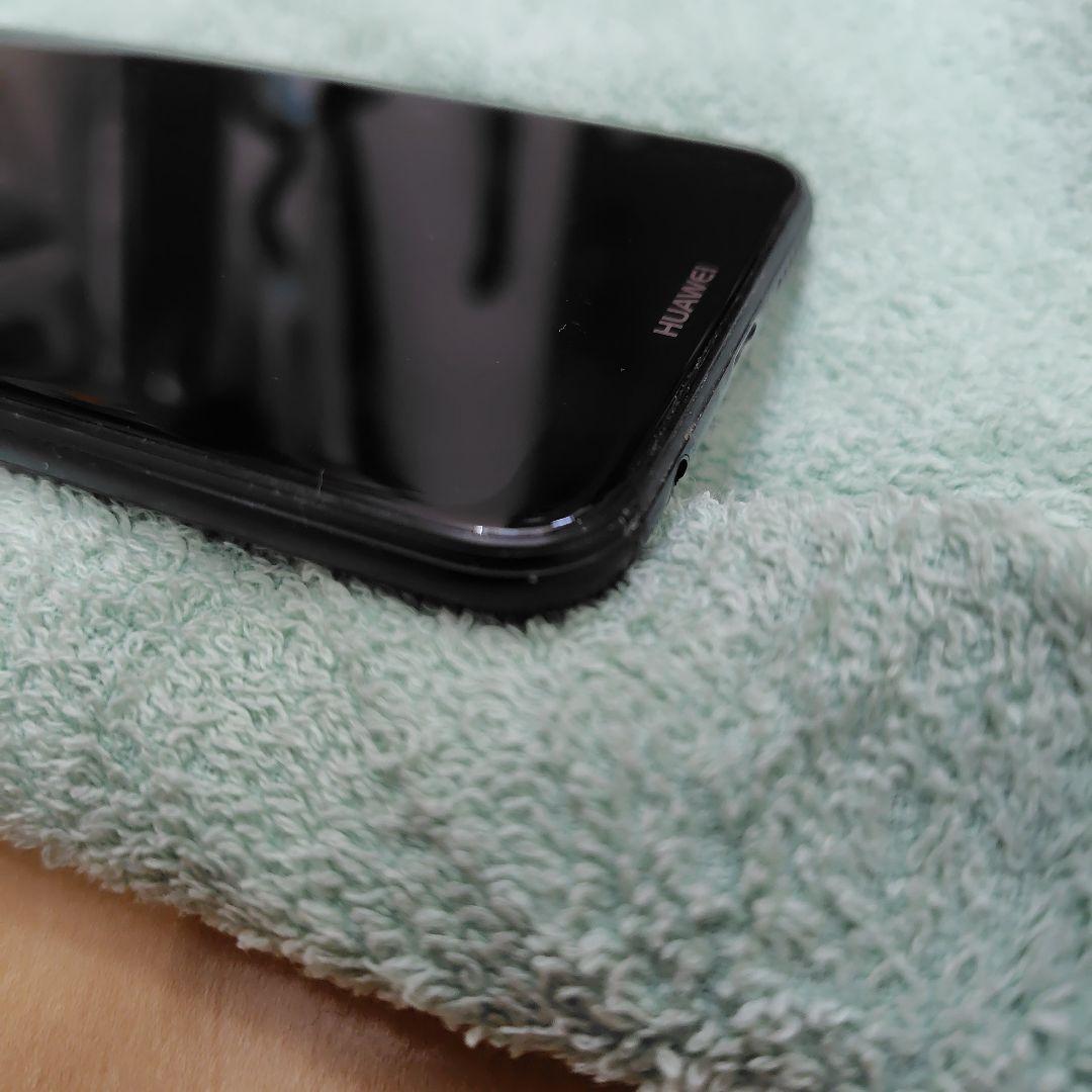 【HUAWEI】 P20lite ブラック スマートフォン本体 SIMフリー