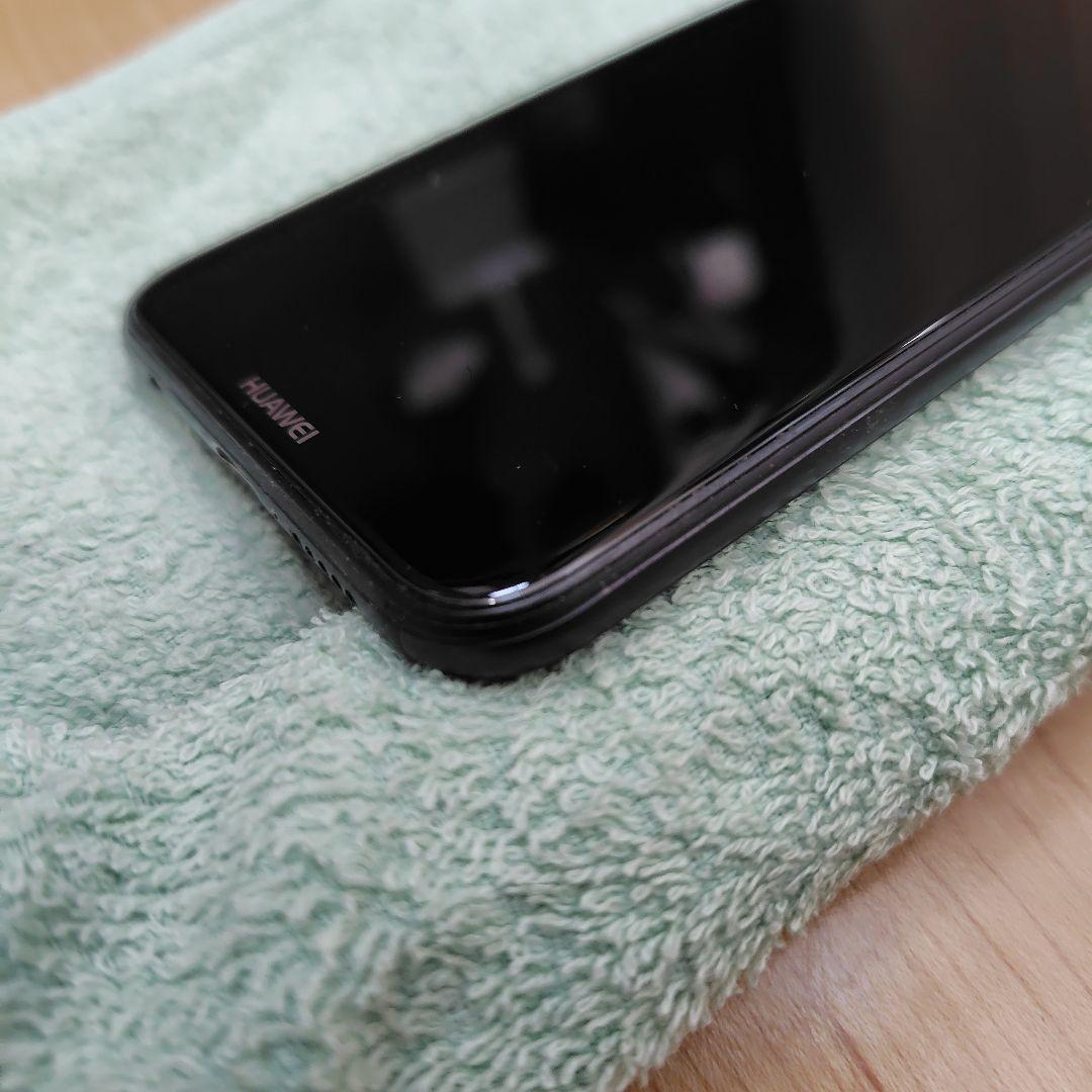 【HUAWEI】 P20lite ブラック スマートフォン本体 SIMフリー