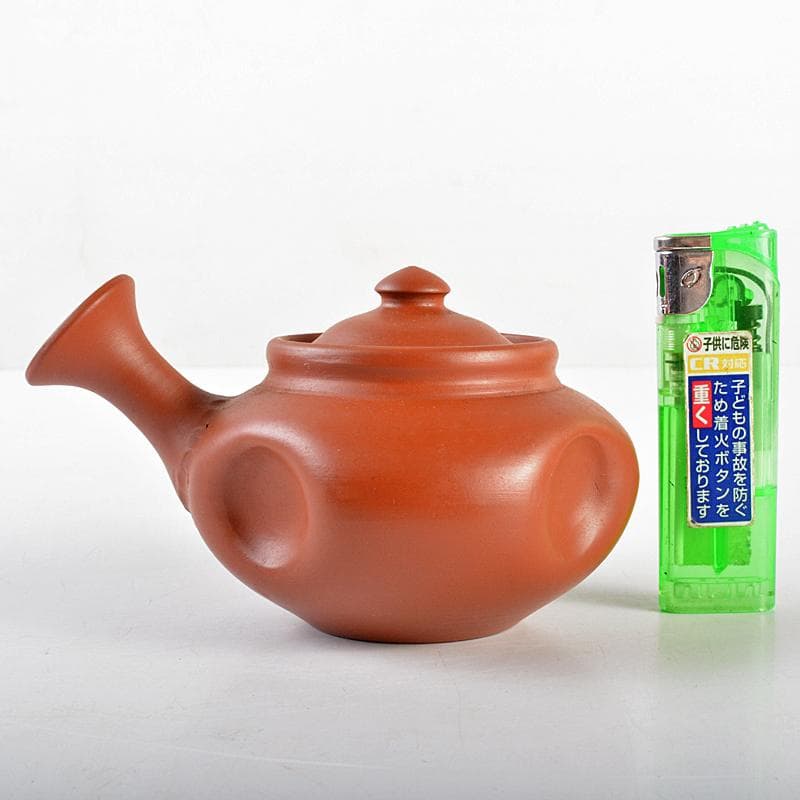 中国　紫砂　朱泥　急須　茶壷　在銘　C　R5801
